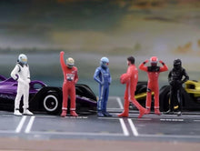 Load image into Gallery viewer, 1:64 Painted Figure Model Miniature Resin Diorama Toy Sand Racing Driver Racer