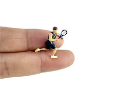 Load image into Gallery viewer, 1:64 Painted Figure Mini Model Miniature Resin Diorama Sport Tennis Lady Man Set
