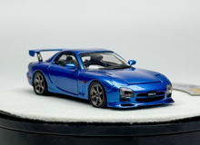 Load image into Gallery viewer, PGM 1:64 Blue JDM RX7 FD 3S Round Racing Sports Model Diecast Metal Car New Collection