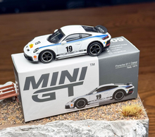 Load image into Gallery viewer, Minigt 1:64 White 911 Dakar #19 1974 Rally Sports Model Diecast Metal Car New Collection