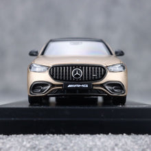 Load image into Gallery viewer, AR 1:64 Gold Benz AMG S63 E Performance Sports Model Diecast Metal Car New Collection