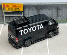 Load image into Gallery viewer, Tarmac 1:64 Black Hiace Widebody Mini Van Sports Model Diecast Metal Car New Collection