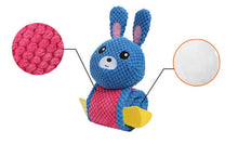 Load image into Gallery viewer, Dog Squeaky Toys Rabbie Shape Chew Puppy Fluffy Feeding Toy Teeth Grinding Pet
