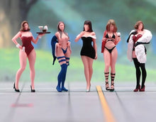 Load image into Gallery viewer, 1:64 Painted Figure Model Miniature Resin Diorama Toy Beauty Lady Bikini Girl