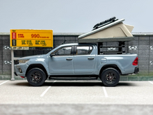 Load image into Gallery viewer, Tarmac 1:64 Gray Hilux Pickup Truck Roof Tent Sports Model Diecast Metal Car