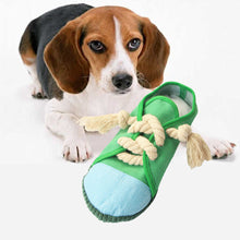 Load image into Gallery viewer, Dog Squeaky Toys Shoes-Shaped Chew Tear-Resistant Plush for Teeth Grinding Pet