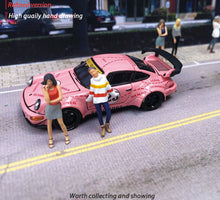 Load image into Gallery viewer, 1:64 Painted Figure Mini Model Miniature Resin Diorama Caual Office Lady Girl