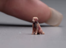 Load image into Gallery viewer, 1:64 Painted Figure Model Miniature Resin Sand Golden Retriever Pet Dog Sitting