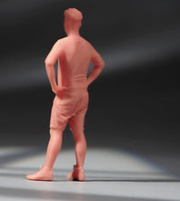 Load image into Gallery viewer, 1:64 Painted Unpainted Figure Model Miniature Resin Diorama Sand Akimbo Man Boy