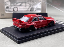 Load image into Gallery viewer, RM 1:64 Red W124 Widebody Sedan Sports Model Diecast Metal Car New Collection