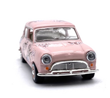 Load image into Gallery viewer, 1:43 Mini Copper Pink Just Married Flower Classic Model Diecast Metal Car