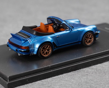 Load image into Gallery viewer, RM 1:64 Blue Singer 930 Turbo Study Convertible Model Diecast Metal Car New Collection