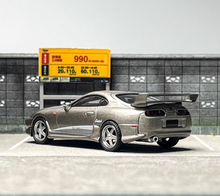 Load image into Gallery viewer, MINIGT 1:64 Gray Supra A80 Veilside Combat Sports Model Diecast Metal Car BN
