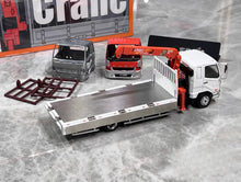 Load image into Gallery viewer, GCD 1:64 White Fuso Fighter Crane Truck Head Model Diecast Metal Car New Collection