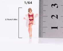 Load image into Gallery viewer, 1:64 Painted Figure Model Miniature Resin Diorama Sand Bikini Fur Beauty Lady