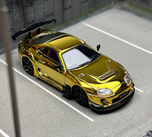 Load image into Gallery viewer, 1:64 LMLF Gold JDM Supra A80Z Pandem Sports Model Diecast Metal Car New Collection