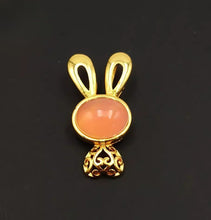Load image into Gallery viewer, Nature Jade Cute Bunny Pendant Necklace Gift Jewelry charm Blessing Lucky New e