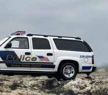 Load image into Gallery viewer, MK HEC 1:64 2003 White Suburban USCP Police SUV Model Diecast Metal Car New Collection