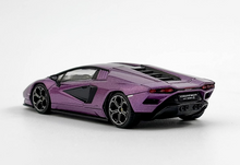 Load image into Gallery viewer, HH 1:64 Purple Countach LPI800-4 Racing Sports Model Diecast Metal Car New Collection