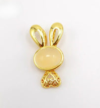 Load image into Gallery viewer, Nature Jade Cute Bunny Pendant Necklace Gift Jewelry charm Blessing Lucky New g