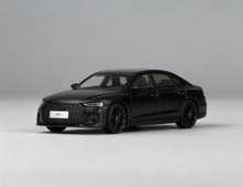 Load image into Gallery viewer, JKM 1:64 Matte Black S8 L D5 Luxury Sedan Sports Model Diecast Metal Car New Collection