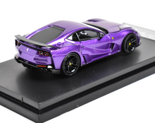 Load image into Gallery viewer, LT 1:64 Purple 812 Novitec Super Racing Sports Model Diecast Metal Car New Collecction