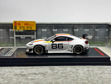 Load image into Gallery viewer, IG 1:64 JDM White GT 86 Pandem TRA Racing Sports Model Diecast Metal Car New