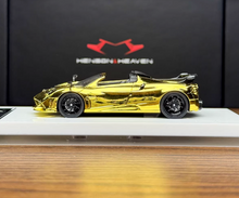 Load image into Gallery viewer, HH 1:64 Plating Gold Huayra Tricolore Convertible Model Diecast Metal Car New Collection