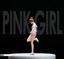 Load image into Gallery viewer, 1:64 Painted Figure Mini Model Miniature Resin Diorama People Sand Pink Girl