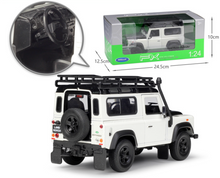 Load image into Gallery viewer, WELLY 1:24 Defender 90 SUV Off Road Classic Model Diecast Metal Car Display