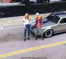 Load image into Gallery viewer, 1:64 Painted Figure Mini Model Miniature Resin Diorama Caual Office Lady Girl