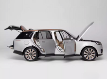 Load image into Gallery viewer, LCD 1:18 Silver 2022 Range Rover SV SUV Sports Model Diecast Metal Car New Collection