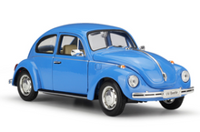 Load image into Gallery viewer, WELLY 1:24 VW Classic Vintage Beetle Model Diecast Metal Car Display