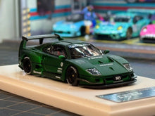 Load image into Gallery viewer, DK 1:64 HEC Green F40 LBWK Racing Sports Model Diecast Metal Car New Collection