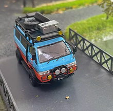 Load image into Gallery viewer, Autobots 1:64 Blue Gulf Delica Camper Off Road Van Model Diecast Metal Car New