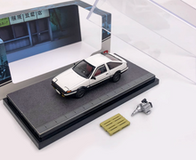 Load image into Gallery viewer, HJ 1:64 JDM White AE86 Trueno Engine Initial D Model Diecast Metal Car New