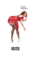 Load image into Gallery viewer, 1:64 Painted Unpainted Figure Model Miniature Resin Diorama Sexy Woman Bend Sand New