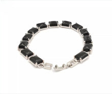 Load image into Gallery viewer, Nature Jade Beaded Bracelet Jewelry Blessing Lucky Fortune Gift For Her Black a