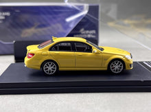 Load image into Gallery viewer, King 1:64 Yellow C63 AMG W204 Sedan Sports Model Diecast Metal Car New Collection