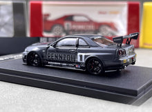 Load image into Gallery viewer, FS 1:64 Gray JDM Skyline GTR R34 #1 Sports Model Diecast Metal Car New Collection