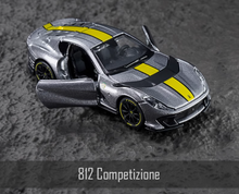 Load image into Gallery viewer, Bburago 1:64 Gray Ferrari 812 Competizione Sports Model Diecast Metal Car New Collection