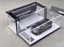 Load image into Gallery viewer, HKM 1:64 Black Carbon Jesko Attack Racing Sports Model Diecast Metal Car New Collection