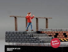 Load image into Gallery viewer, 1:64 Painted Figure Mini Model Miniature Resin Diorama Kid Child Boy In Red Toy