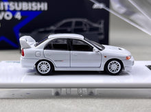 Load image into Gallery viewer, ATS 1:64 White Lancer Evolution EVO IV 4 Sports Model Diecast Metal Car New Collection