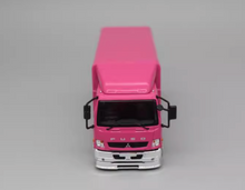 Load image into Gallery viewer, GCD 1:64 Pink Fuso FK Fighter Outriggers Raised Truck Model Diecast Metal Car