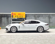Load image into Gallery viewer, 1:64 Furuya White Panamera Turbo Sports Model Diecast Metal Car BN