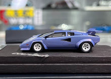 Load image into Gallery viewer, 1:64 Deepmaker Light blue Countach 5000s Sports Model Diecast Resin Car New Collection