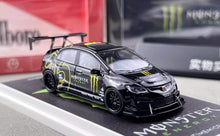 Load image into Gallery viewer, TM 1:64 Black JDM Civic Type R FD2 Widebody Sports Model Diecast Metal Car New Collection