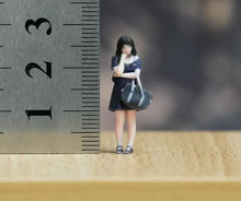 Load image into Gallery viewer, 1:64 Painted Figure Model Miniature Resin Diorama Sand Lolly Cute Girl Lady Bag