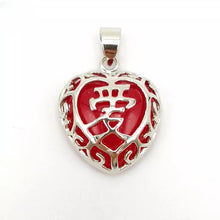 Load image into Gallery viewer, Nature Jade Love Pendant Necklace Gift Jewelry charm Blessing Luck Jewelry Heart